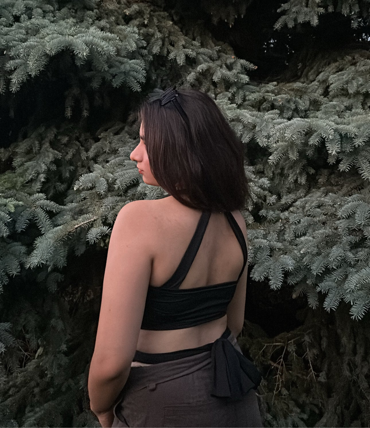 Solid Twist Crop Top