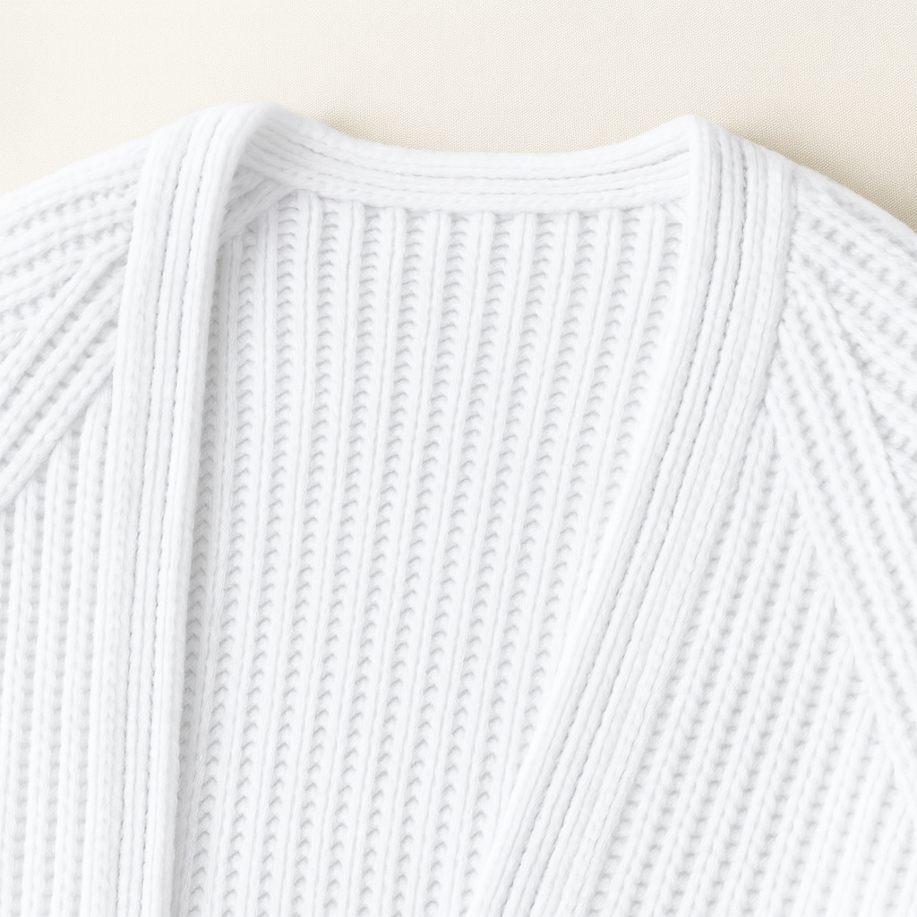 Open Front Knit Cropped Cardigan