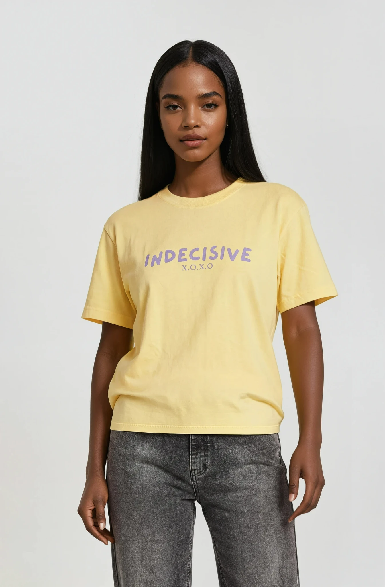 indecisive funny graphic tshirt minimalist quote tee