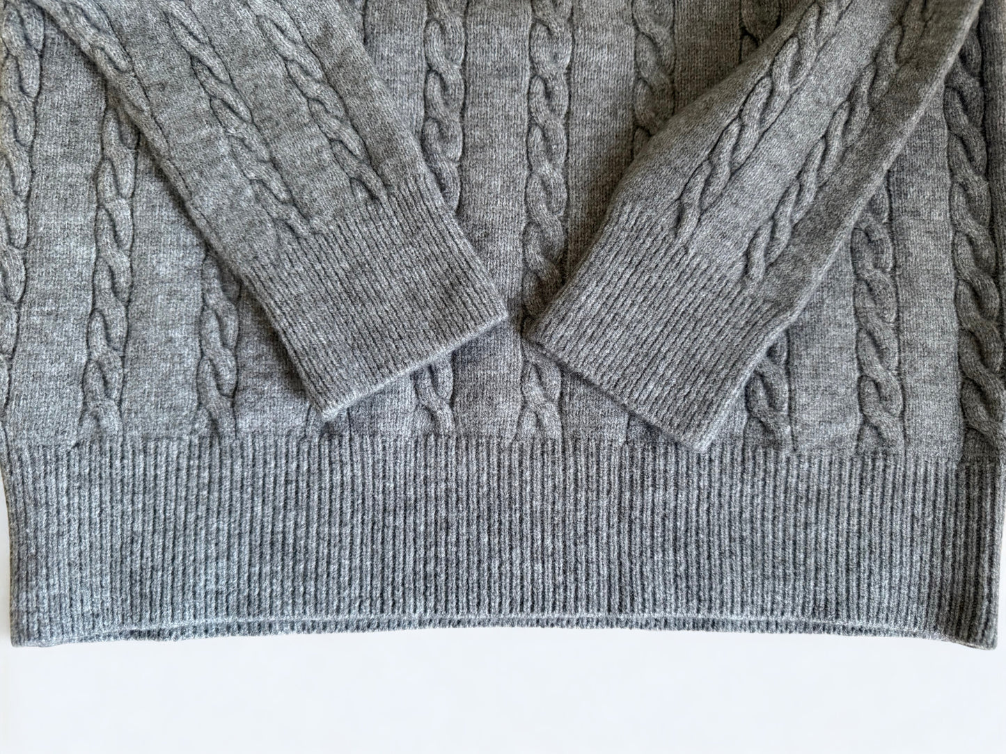 Women’s Cable Knit Quarter Zip Sweater