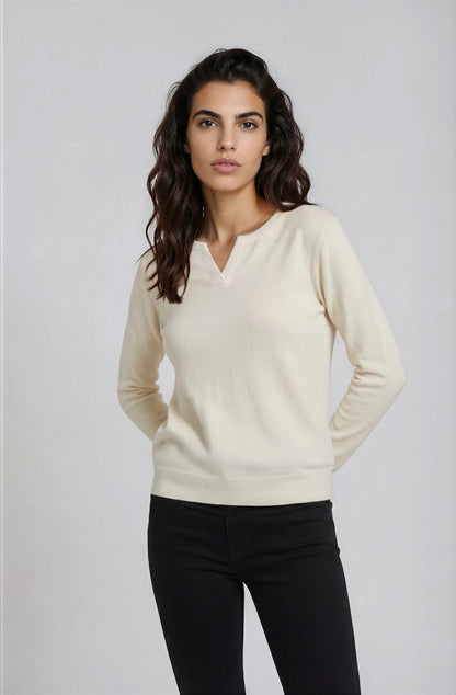 Women’s V-Neck Knit Top