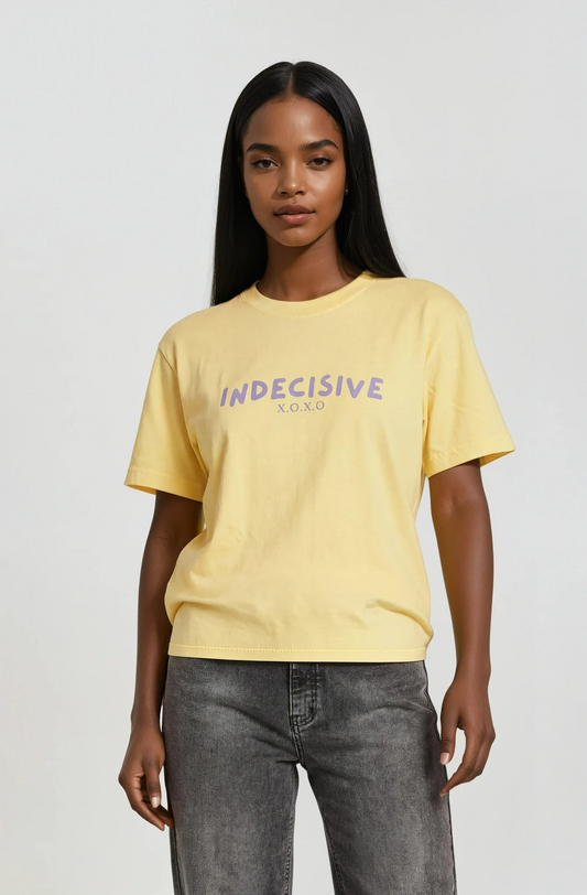indecisive funny graphic tshirt minimalist quote tee