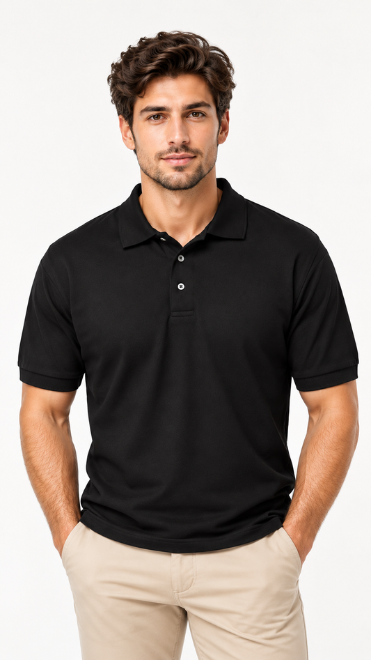 Adult Cotton Polo T-shirt
